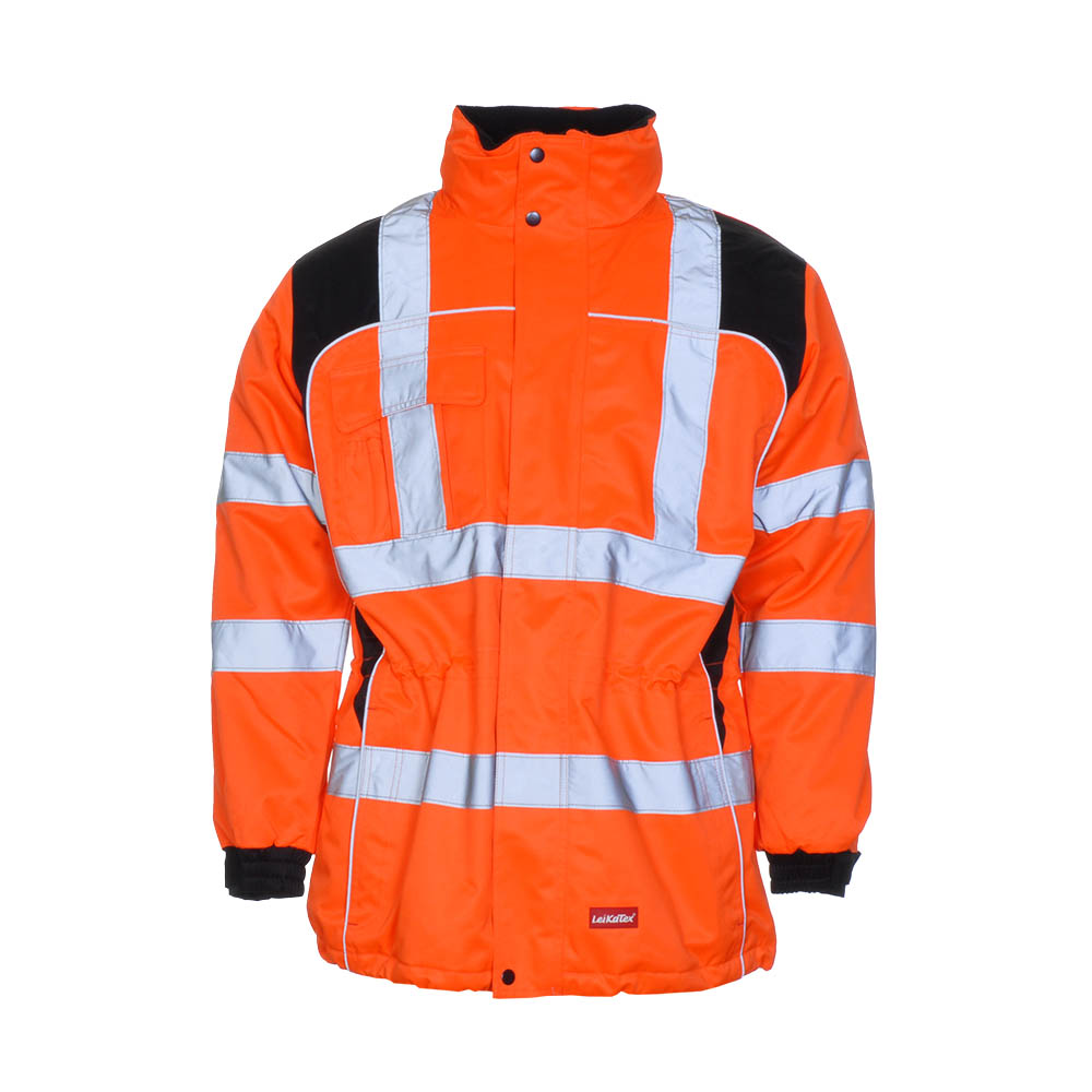 LeiKaTex® Parka Warnschutz warnorange/schwarz