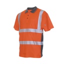 LeiKaTex® BRIGHT LINE Polo-Shirt EN ISO 20471 Klasse 2 warnorange