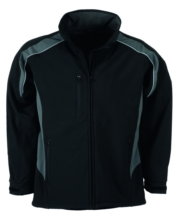 LeiKaTex® ORBIT Softshelljacke schwarz/grau
