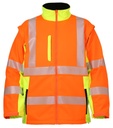 LeiKaTex® Softshelljacke Warnschutz warnorange/neongelb