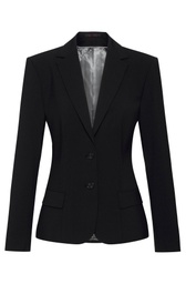 [1452.666.110.34] GREIFF PREMIUM Damen-Blazer Slim Fit (schwarz, 34)