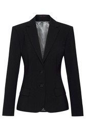 [1452.666.110.32] GREIFF PREMIUM Damen-Blazer Slim Fit (schwarz, 32)