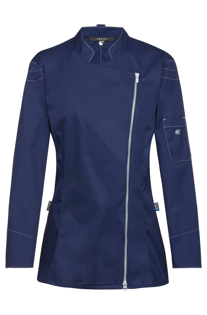 GREIFF KITCHEN Damen-Kochjacke RV Regular Fit - Auslaufmodell -