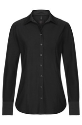 [6511.1250.010.32] GREIFF CASUAL Damen-Jerseybluse 1/1 Regular Fit (schwarz, 32)