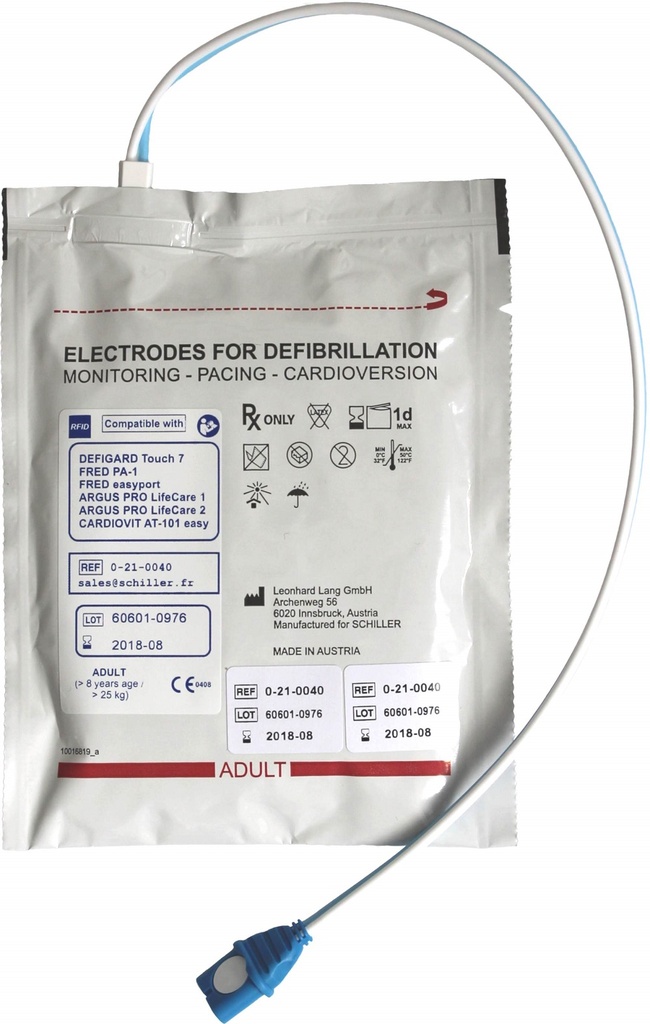 HOLTHAUS Ersatz-Elektroden Erwachsene für FRED-PA1 AED