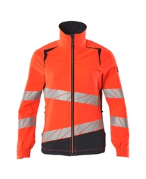 [19008-511-22210-XL] MASCOT® ACCELERATE SAFE Damen Jacke (Hi-vis Rot/Schwarzblau, XL)