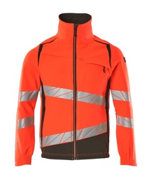 [19009-511-22218-S] MASCOT® ACCELERATE SAFE Herren Jacke (Hi-vis Rot/Dunkelanthrazit, S)