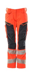 [19578-236-22210-82C54] MASCOT® ACCELERATE SAFE Damen Hose mit Knietaschen (Hi-vis Rot/Schwarzblau, 82C54)