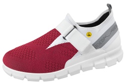 [737447] Auslaufmodell - ABEBA Berufsschuhe Dynamic Flow 7374 Slipper Bordeaux /weiß (47)