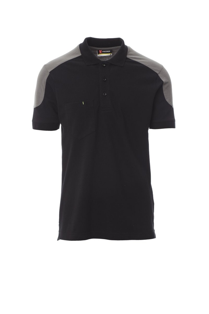 PAYPER WORK COMPANY Poloshirts_Kurzärmelig_Zweifarbiges Polo-Shirt, Kurzärmelig, 3 Knöpfe