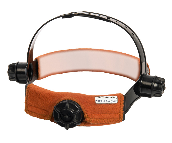 WELDAS SWEATSOpad® Helmpolster für Rückseite der Kopfhalterung am Schweißerhelm, 2 Stück/Pack, 14 cm Länge