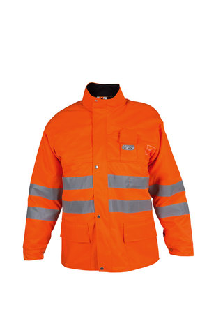 watex FOREST JACK Warnschutz-Jacke mit Schnittschutz Klasse 1 an Arm, Brust, Rücken und vorderer Rumpf