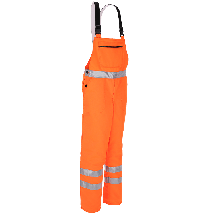 NI Forstschutz Standard FO Latzhose warnorange Form C, Klasse 1