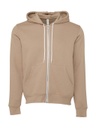 BELLA Unisex Poly-Cotton Full Zip Hoodie