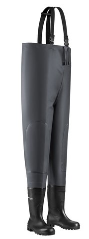 watex DUNLOP® Kanalhose "TOP-Star Safe" S5 grau, Öl- und Säureresistent