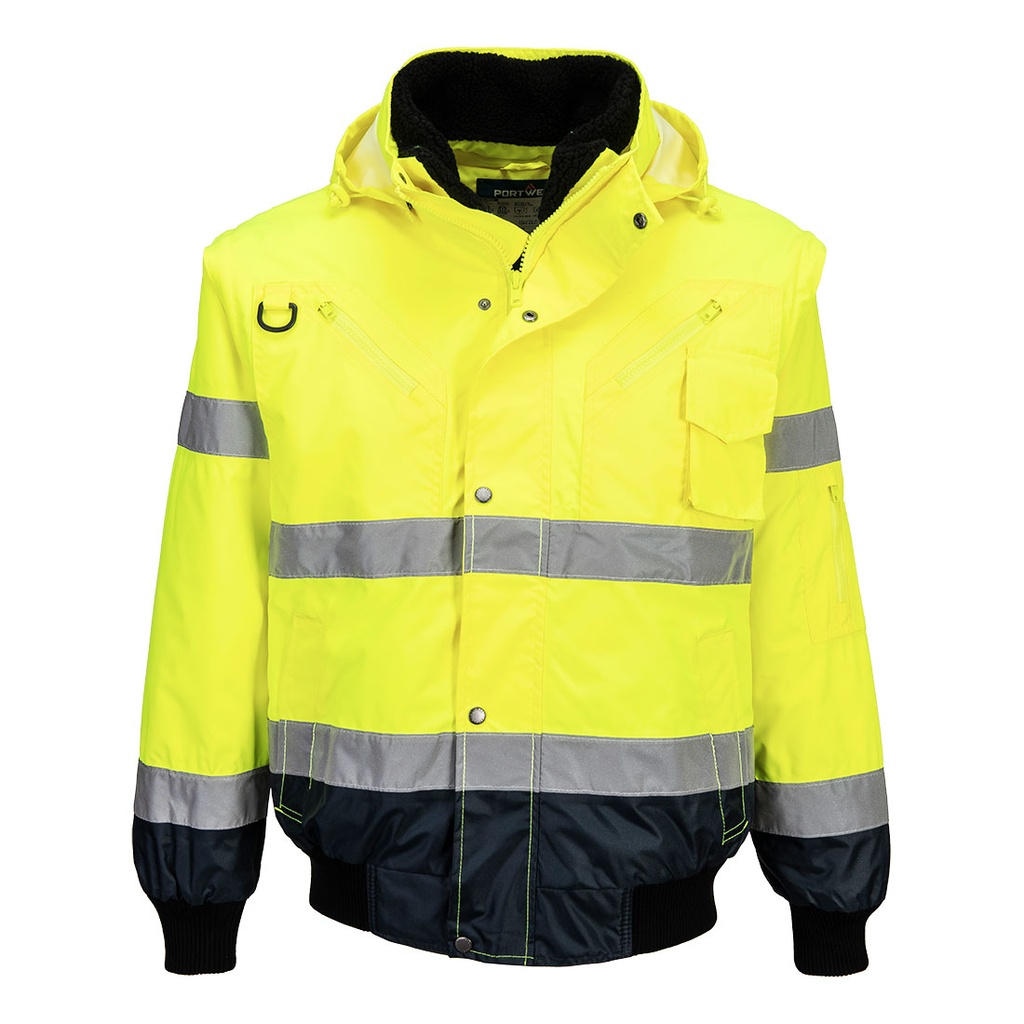 PORTWEST® Hi-Vis 3-in-1 Kontrast Pilotjacke - C465