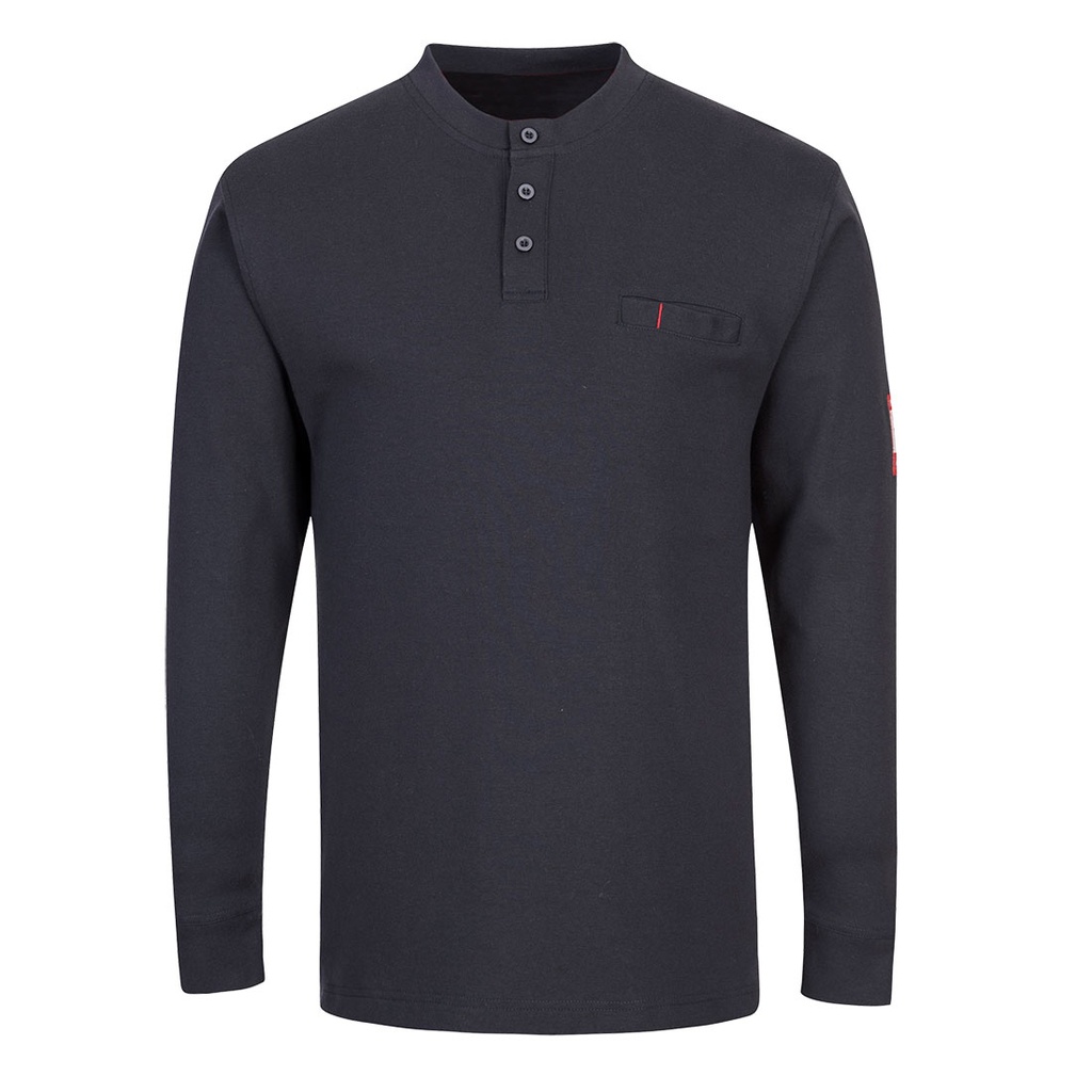 PORTWEST® Bizflame Knit FR Henley Shirt Langarm - FR32