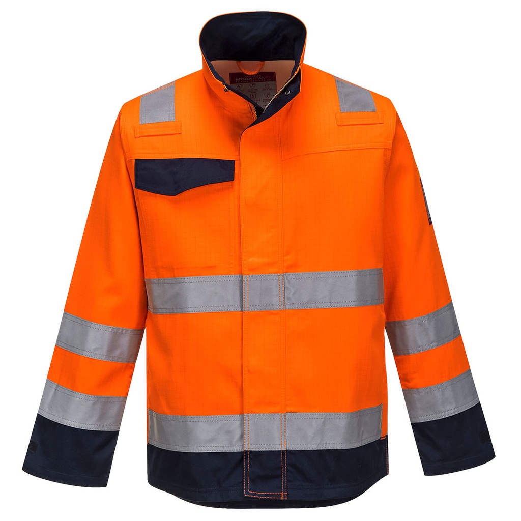 PORTWEST® Modaflame RIS Jacke, Orange/Marine - MV35