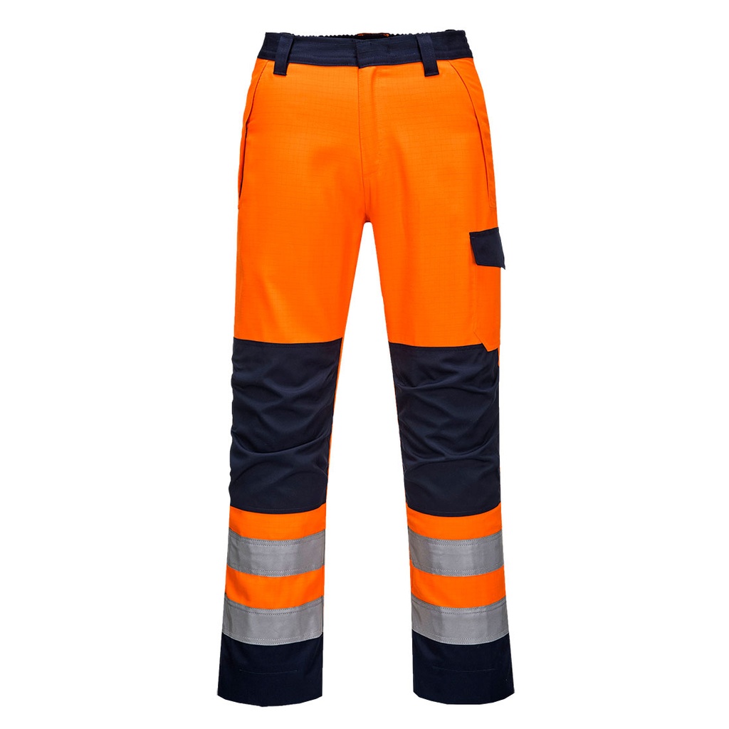 PORTWEST® Modaflame RIS Bundhose, Orange/Marine - MV36