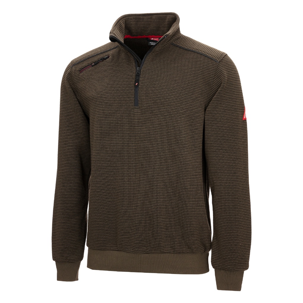 NITRAS® 7039 MOTION TEX PLUS Pullover braun OEKO-TEX