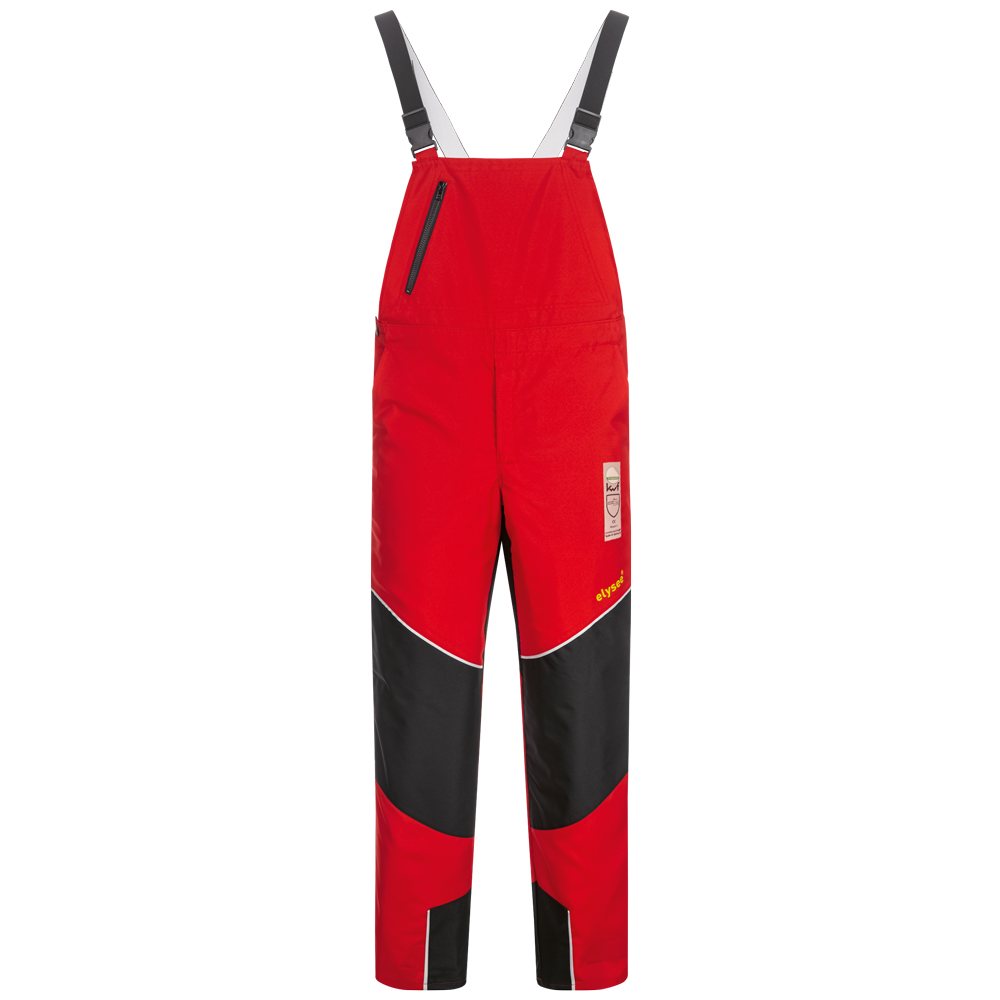 elysee® *SPEIERLING* SCHNITTSCHUTZLATZHOSE ROT/SCHWARZ/GELB