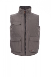 [000873-0051-13010-4XL] PAYPER WANTED Westen_Imbottito Senza Maniche_Unisex-Weste, 8 Mm (Rauchgrau/Schwarz/13010, 4XL)