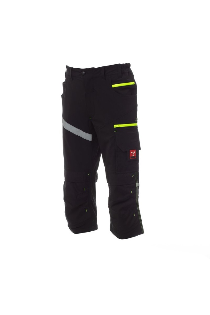 PAYPER WORK NEXT 4W PIRATE Hosen_Cargo_4-Way-Stretchstoff-Unisex-Piratenhose (3/4), Seitlicher Gummizug
