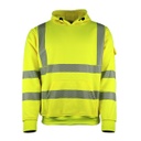 LeiKaTex® HOODIE Kapuzen-Sweatshirt Warnschutz neongelb