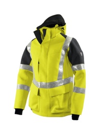 [2033-880-6656-2XLn] BProtected® Hi-Vis Stretch Warnschutz-Winterjacke 2033-880 (warngelb/anthrazit, 2XLn)