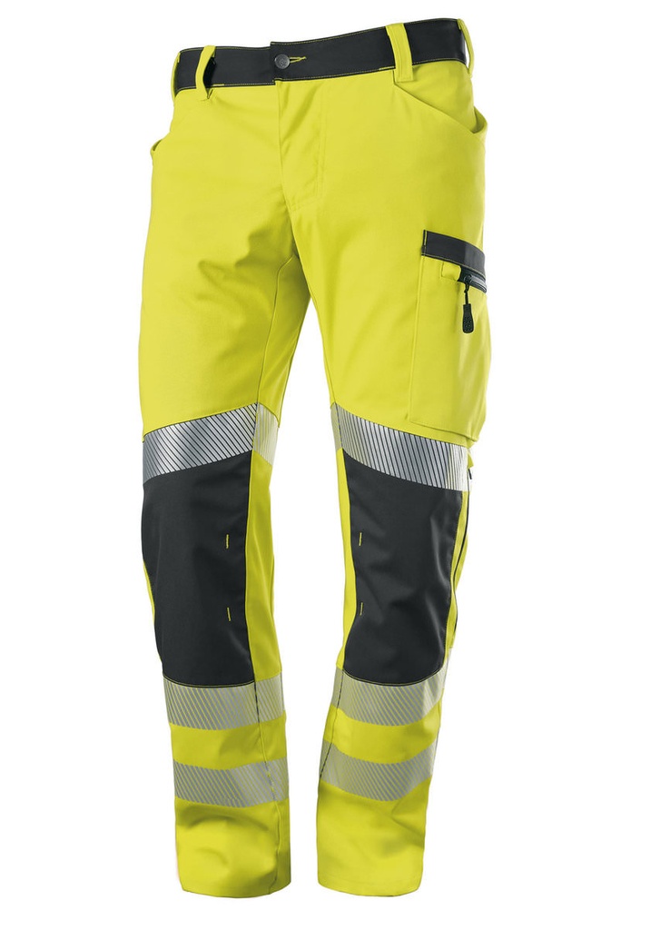 BProtected® Hi-Vis Stretch Leichte Warnschutz-Stretch-Hose mit Knietaschen 2043-847