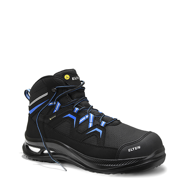 ELTEN Sicherheitsstiefel FRY XXG Pro GTX black-blue Mid ESD S3 HI CI