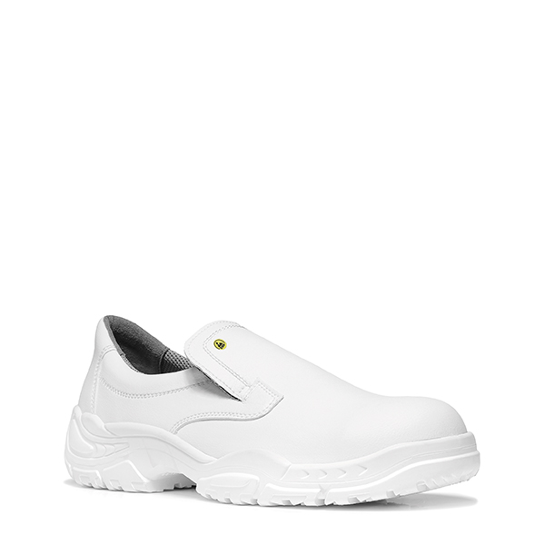 ELTEN Sicherheitshalbschuh WHITE Slipper Low ESD S2