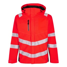 [1146-930-4720-5XL] F.ENGEL Safety Shell Jacke (Rot/Schwarz, 5XL)