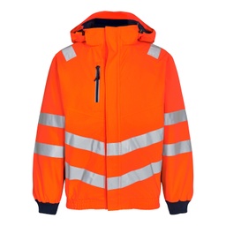 [1246-930-10165-S] F.ENGEL Safety Pilotjacke (Orange/Blue ink, S)