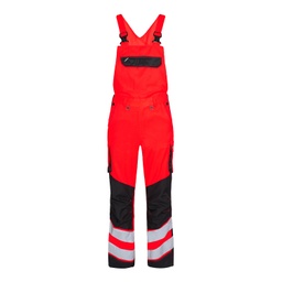 [3545-319-4720-50] F.ENGEL Safety Light Latzhose (Rot/Schwarz, 50)