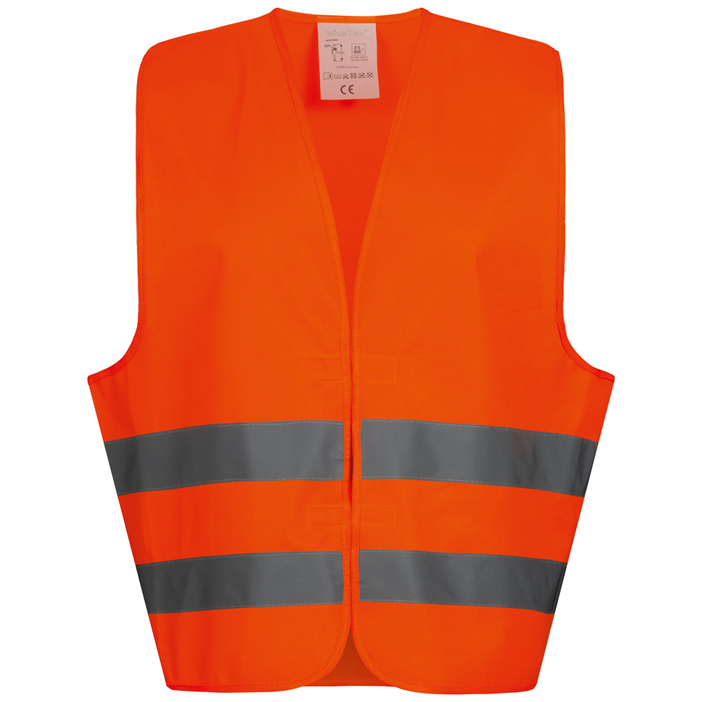 wicaTex® *OSKAR* POLYESTER-WARNWESTE ORANGE