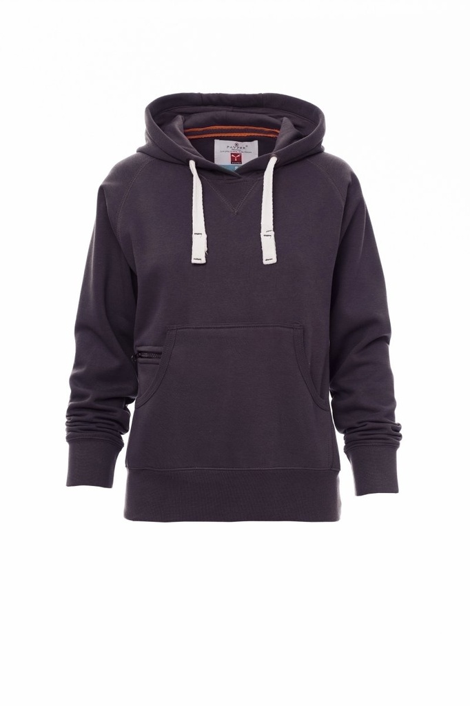 PAYPER ATLANTA+LADY Sweatshirts_Cappuccio_Tailliertes Damen-Sweatshirt Mit Kapuze