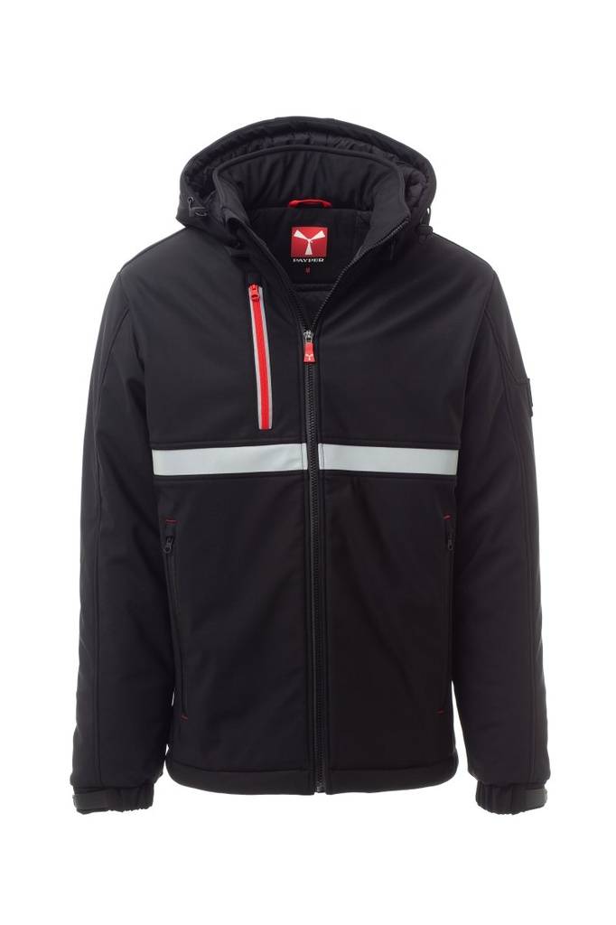 PAYPER WORK WISE PAD Softshell Wattiert_Wattiert, Mit Kapuze_Wp