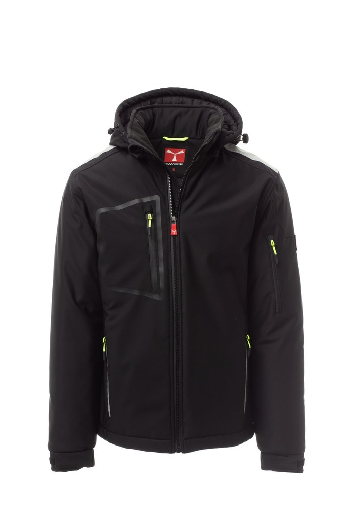 PAYPER STREAM PAD Softshell Wattiert_Wattiert, Mit Kapuze_Wp