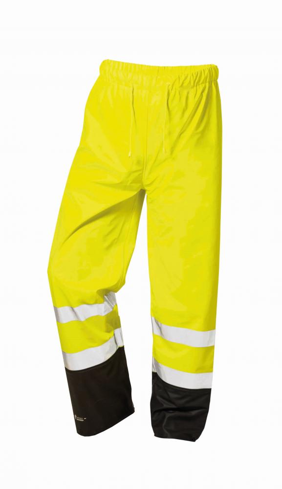 NORWAY® *DIRK* WARNSCHUTZ PU-REGENBUNDHOSE PU auf Polyester warngelb