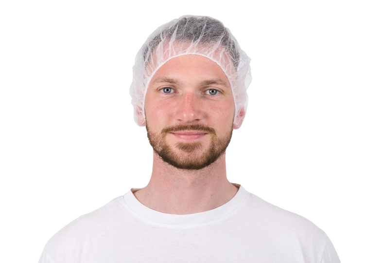 R.L. Kopfhaube Einweg Barettform PP-Spinnvlies