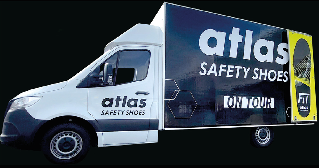 ATLAS® FIT Truck - Einsatzpauschale / Tag (entfällt bei Kauf von mind. 50 ATLAS® FIT INSOLE Rohlingen / Einsatztag)