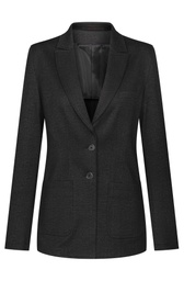 [1449.2120.011.48] GREIFF CASUAL Damen-Jerseylangblazer Regular Fit (glencheck anthrazit, 48)