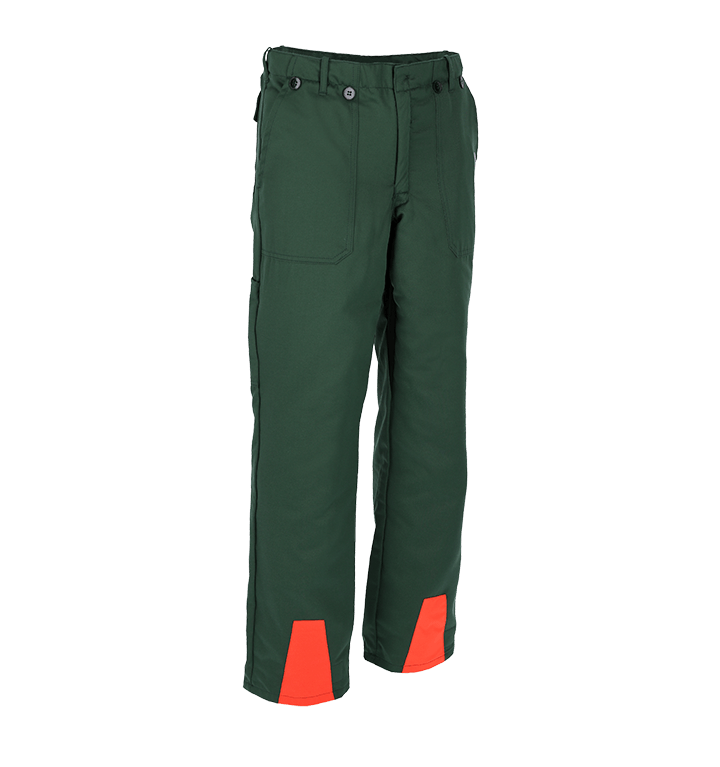 NI Forstschutz Standard FO Schnittschutz-Bundhose Form A, grün-orange