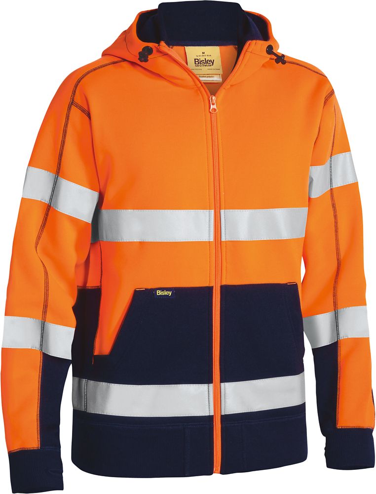 Bisley Taped Hi Vis Ripstop Bonded Fleece Jacket
