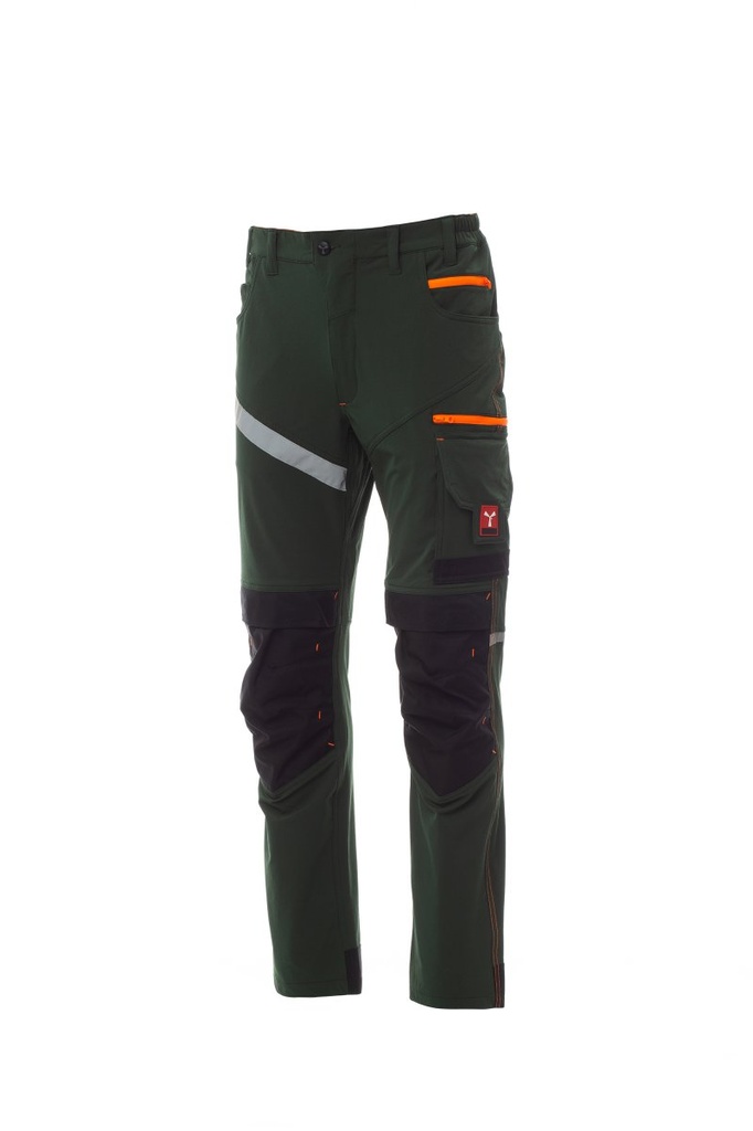 PAYPER WORK NEXT 4W SUMMER Hosen_Cargo_4-Way-Stretchstoff-Unisex-Sommerhose, Seitlicher Gummizug Und