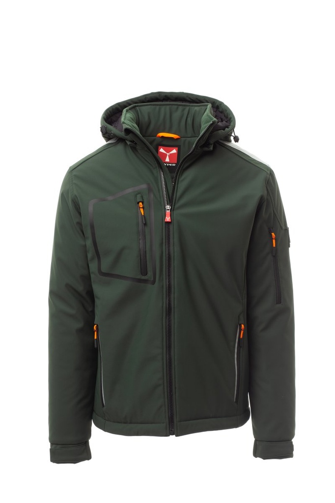 PAYPER STREAM PAD Softshell Wattiert_Wattiert, Mit Kapuze_Wp