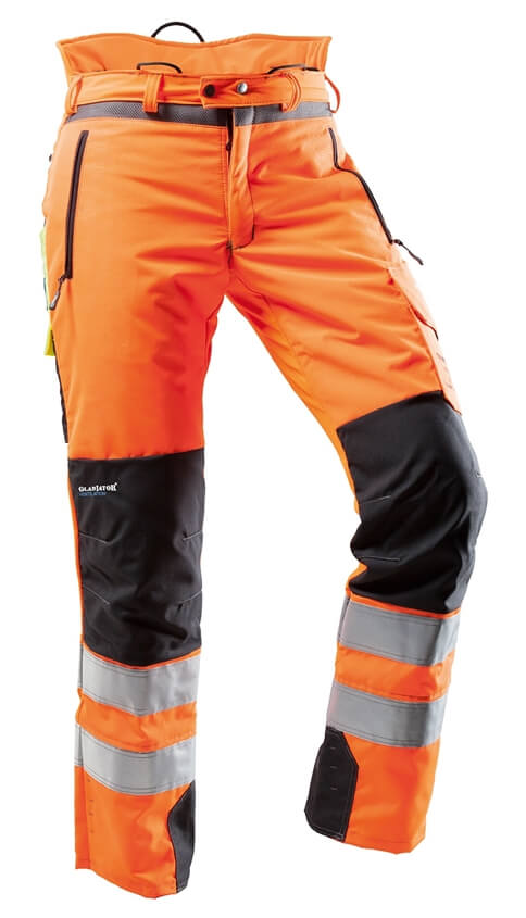PFANNER® Ventilation Schnittschutzhose EN 20471(Kl.2) orange, EN381-5(Kl. 1)