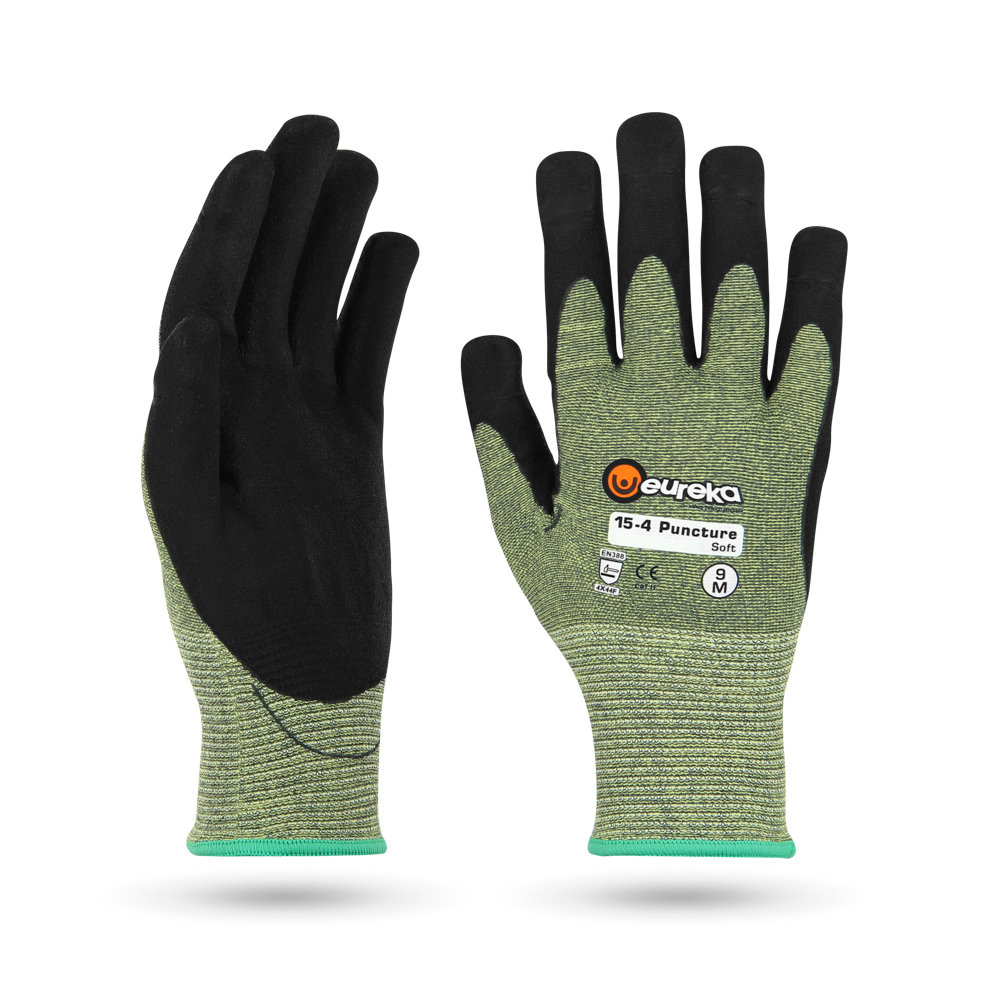 EUREKA 15-4PSOFT Puncture Soft Stichschutz Mischfaser, Nitril grau