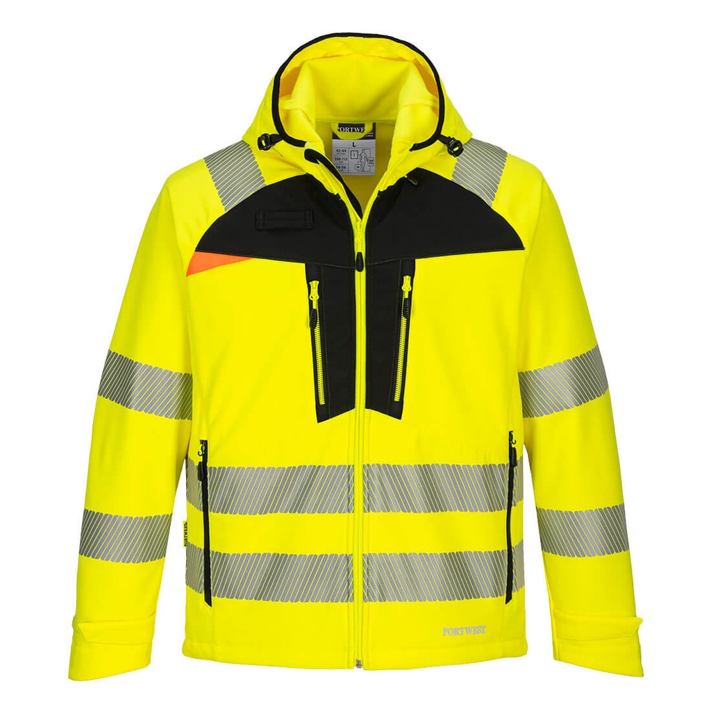 PORTWEST® DX4 Hi-Vis Softshelljacke (3L) - DX475